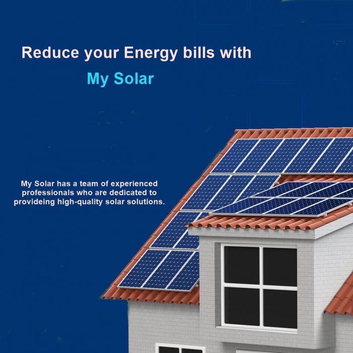 Reduce your Energy bills with My Solar
