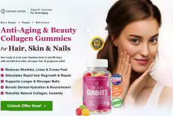 Functional Nutrition Collagen Gummies Rebuilding Skin, Nails And Hair Health Instantly!