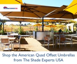 Shop the Americal Quad Offset Umbrellas from The Shade Experts USA