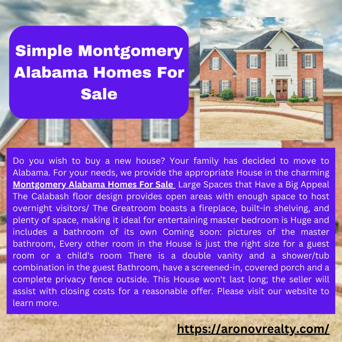 Simple Montgomery Alabama Homes For Sale