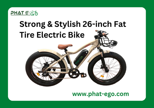 Strong & Stylish 26-inch Fat Tire Electric Bike – Phat-eGo