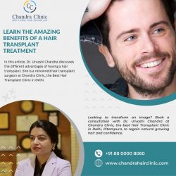 Learn the Amazing Benefits of a Hair Transplant Treatment – Chandra Clinic
