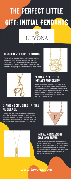 The Perfect Little Gift: Initial Pendants