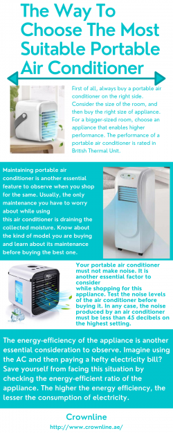 The Way To Choose The Most Suitable Portable Air Conditioner