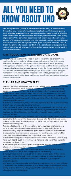 How to play uno