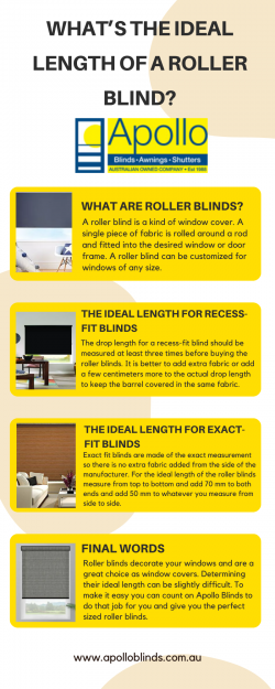 What’s the Ideal Length of a Roller Blind?