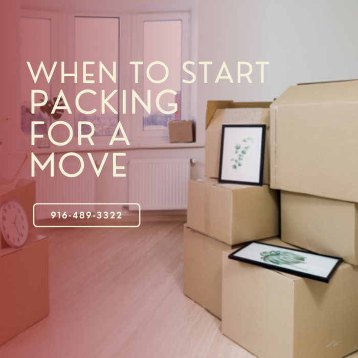 When To Start Packing For A Move