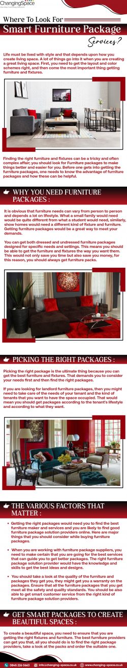 Where To Look For Smart Furniture Package Services?