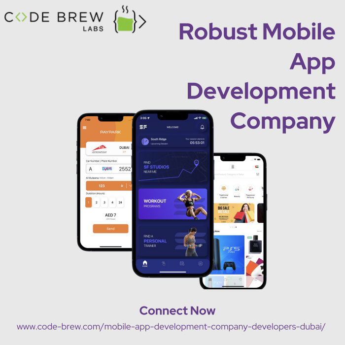 Dubai Based Robust Mobile App Development Company – Code Brew Labs