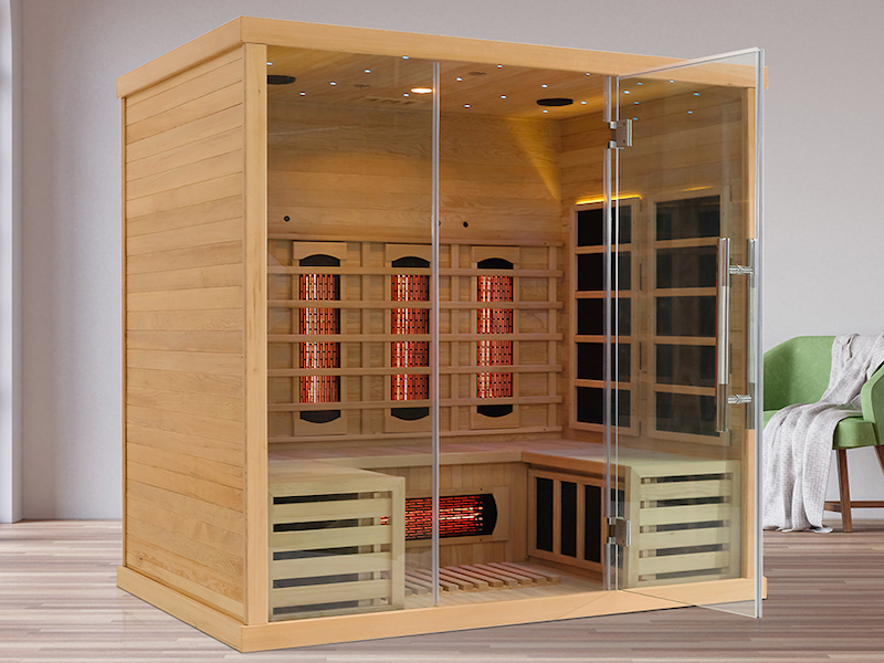 SAUNASNET Traditional Steam And Far Infrared Sauna Room