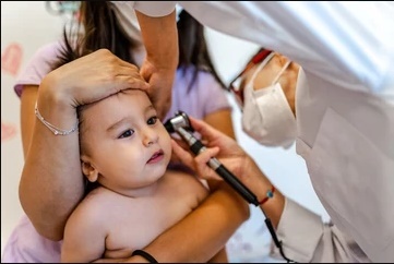 What causes ear infections in a baby?