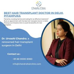 Best Hair Transplant Doctor In Delhi, Pitampura – Chandra Clinic
