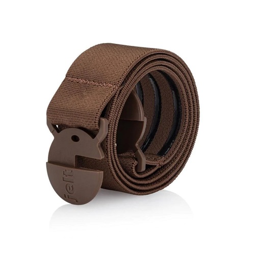 Chestnut Brown Elastic Belt @ $34.00 | Shop at Jelt