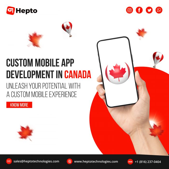 Hepto Technology is the best Custom Mobile App Development Company in Canada
