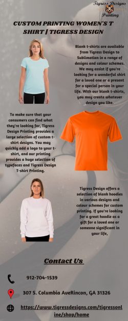 Custom Printing Women’s T shirt | Tigress Design