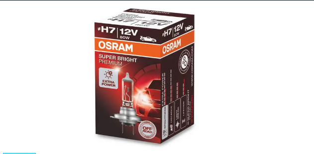 Osram Super Bright Premium H7 halogenpære