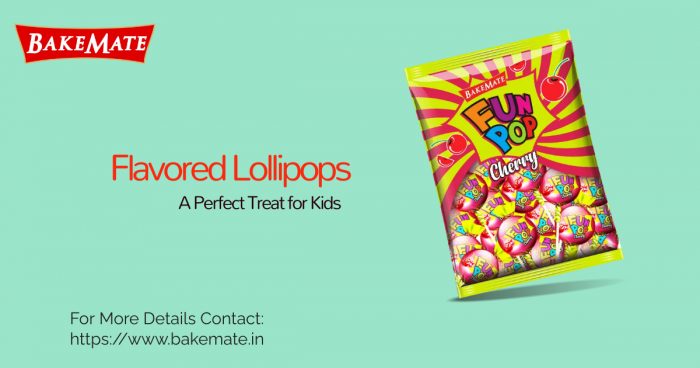 Experience a burst of flavors in BakeMate Flavored Lollipops