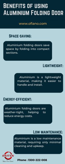 Benefits of using Aluminium Folding Door