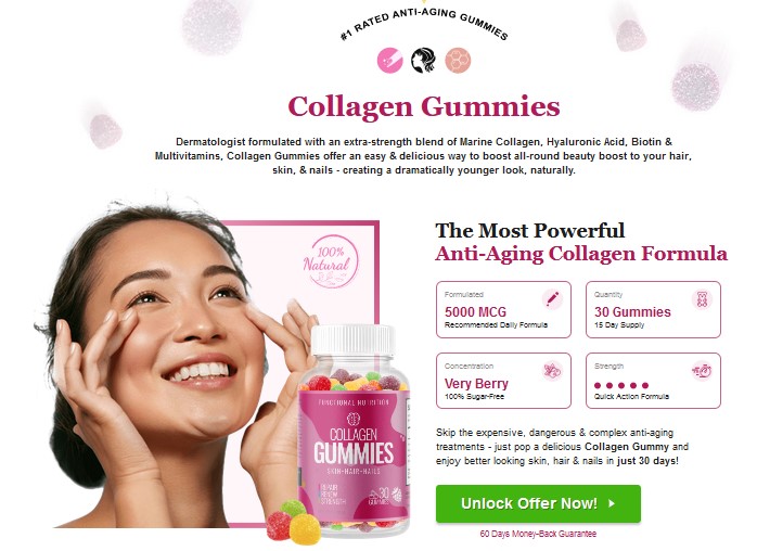 Functional Nutrition Collagen Gummies Reviews (# Dermatologist Tested )Younger Look Naturally !