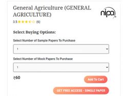 Mock Tests for Agriculture Competitive Exams