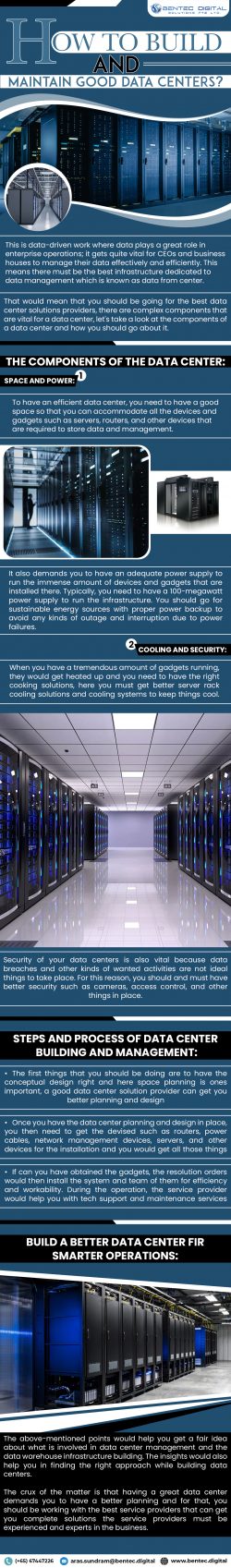 HOW TO BUILD AND MAINTAIN GOOD DATA CENTERS?