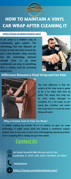 How to Maintain a Vinyl Car Wrap After Cleaning It!