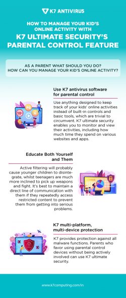How to manage your kid’s online Activity with K7 Ultimate Security?