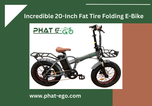 Incredible 20-Inch Fat Tire Folding E-Bike | Phat-eGo