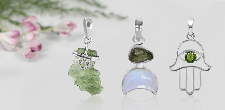 Exclusive Sterling Silver Moldavite Jewelry