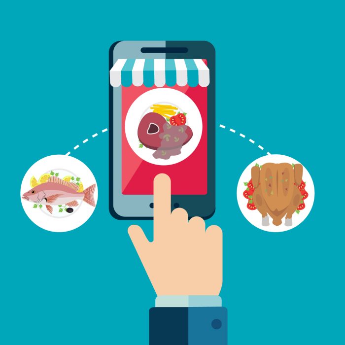 What are the key components of a multi-restaurant online food ordering system?
