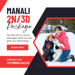 Manali Tour Packages – Book @Upto 50% Off