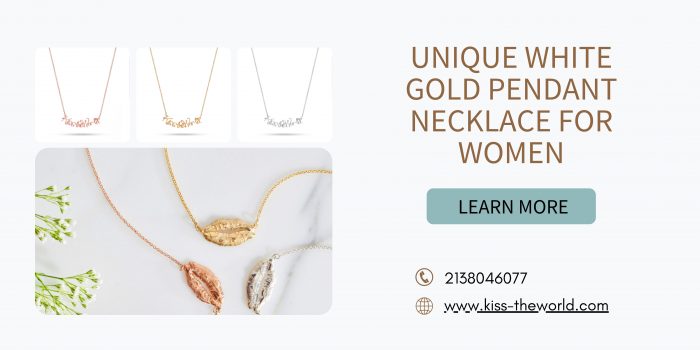 Buy Elegant Accessory – White Gold Pendant Necklace