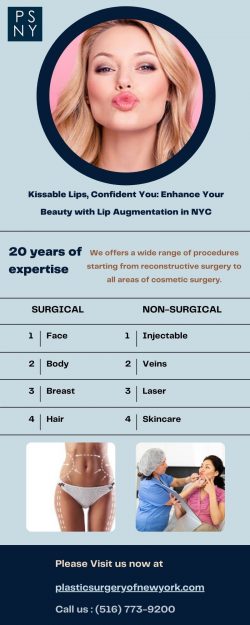 Best Lip Fillers Surgery in New York City | Plastic Surgery of New York