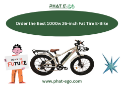 Order the Best 1000w 26-inch Fat Tire E-Bike | Phat-eGo