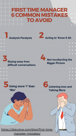 First Time Manager: 6 Common Mistakes To Avoid | DT Evolve