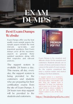 Could This Report Be The Definitive Answer To Your EXAM DUMPS?