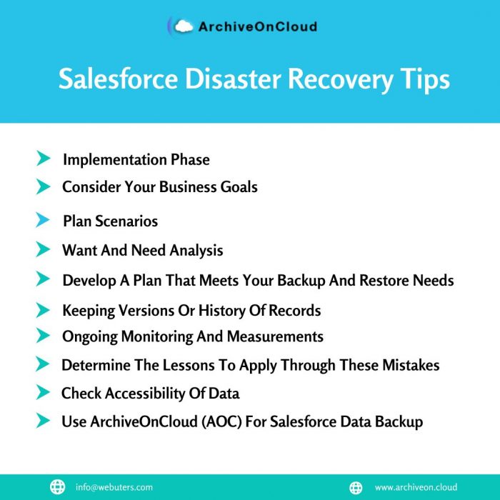 Salesforce Disaster Recovery Tips