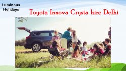 Toyota Innova Crysta with a driver