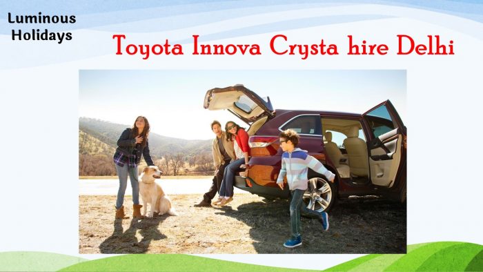 Toyota Innova Crysta with driver in Delhi