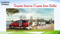 Toyota Innova Crysta with a driver