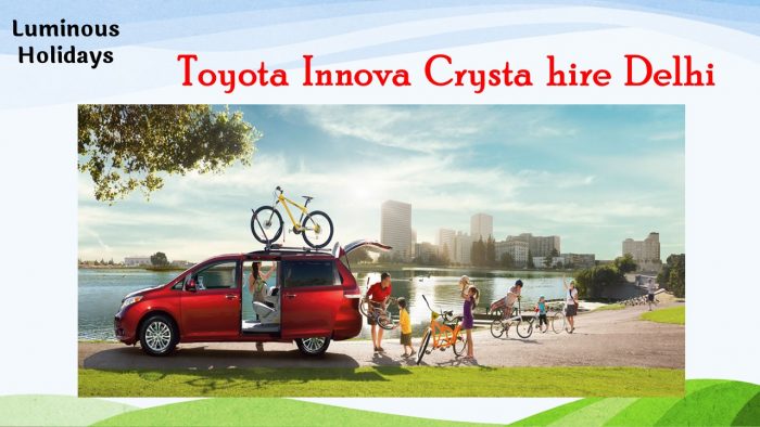 Toyota Innova Crysta with a driver
