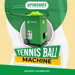 Feed Your Player With Basket Of Balls Using The best Tennis Machine From Spinshot Canada!