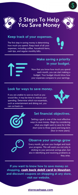 5 Steps To Help You Save Money