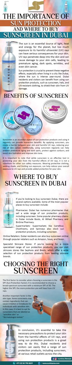 The Importance Of Sun Protection And Where To Buy Sunscreen In Dubai
