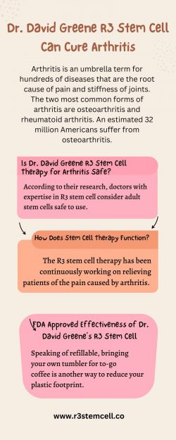 The R3 Stem Cell Treatment for Arthritis by Dr. David Greene