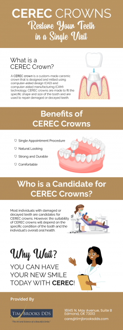 Regain your confidence with Dental Crown from Tim J Brooks DDS in Edmond, OK