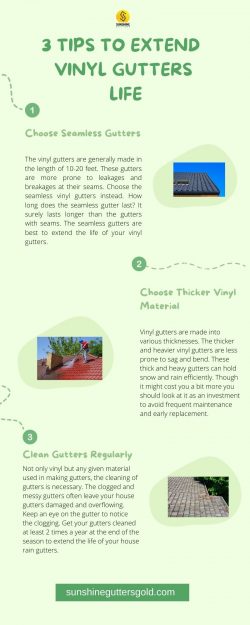 3 Tips To Extend Vinyl Gutters Life