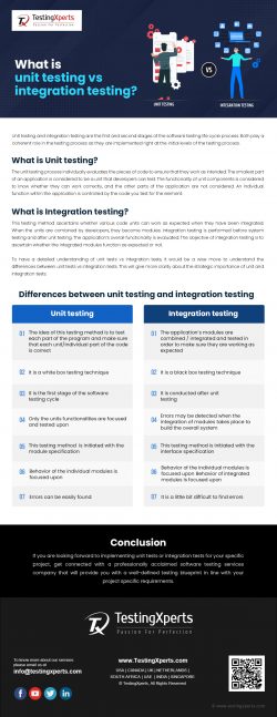 What is unit testing vs integration testing?