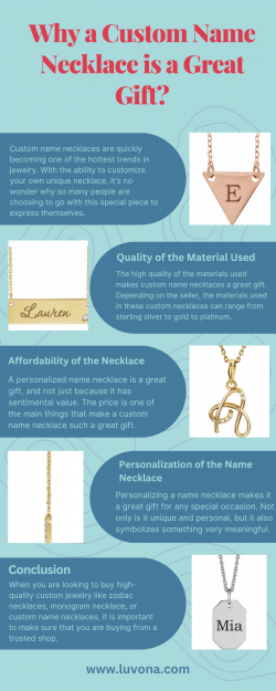 Why a Custom Name Necklace is a Great Gift?