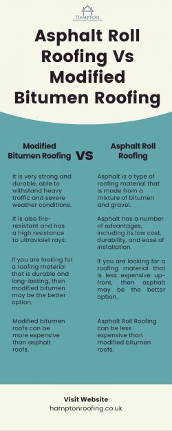 Asphalt Roll Roofing Vs Modified Bitumen Roofing